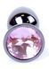 Анальна пробка Boss Series - Jewellery Dark Silver PLUG Rose S, BS6400027 BS6400027 фото 2