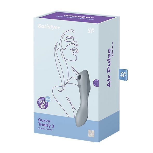 Вакуумний стимулятор з вібрацією Satisfyer Curvy Trinity 3 SO6118 фото
