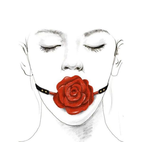 Розкішний кляп у вигляді троянди Zalo - Rose Ball Gag SO6690 фото