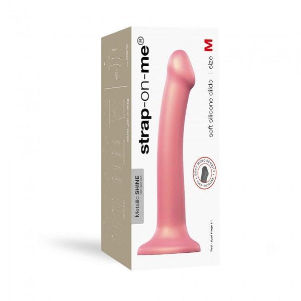 Насадка для страпону Strap-On-Me Mono Density Dildo Rose M SO3568 фото