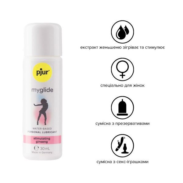 Збуджувальна змазка на водній основі pjur my glide PJ10550 фото