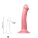 Насадка для страпону Strap-On-Me Mono Density Dildo Rose M SO3568 фото 3