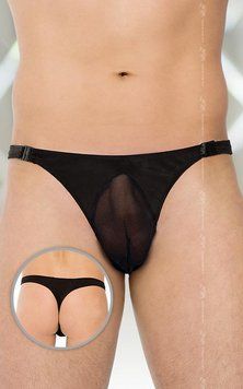 Чоловічі стрінги - Thongs 4502, black 5591450217 фото