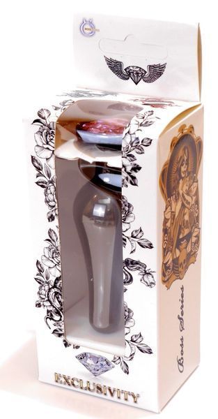 Анальний пробка Boss Series - Jewellery Dark Silver BUTT PLUG Rose, BS6400054 BS6400054 фото