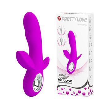 Вібратор з кліторальним і анальним стимуляторами PRETTY LOVE-HUMPHRAY, BI-014603 BI-014603 фото