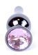 Анальний пробка Boss Series - Jewellery Dark Silver BUTT PLUG Rose, BS6400054 BS6400054 фото 2