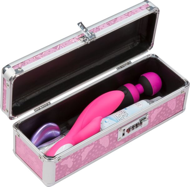 Кейс для зберігання секс-іграшок BMS Factory - The Toy Chest Lokable Vibrator Case Pink SO5563 фото