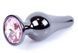 Анальний пробка Boss Series - Jewellery Dark Silver BUTT PLUG Rose, BS6400054 BS6400054 фото 3