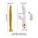 Вібратор-кролик з флогером LOCKINK SEVANDA Whip Vibrating Massage Wand - White & Golden SX0904 фото 7