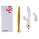 Вібратор-кролик з флогером LOCKINK SEVANDA Whip Vibrating Massage Wand - White & Golden SX0904 фото 8