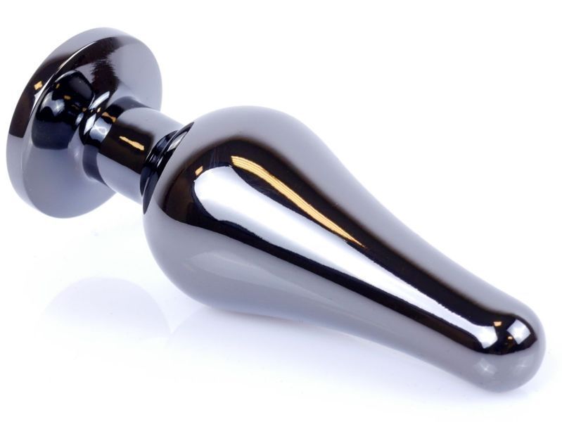 Анальний пробка Boss Series - Jewellery Dark Silver BUTT PLUG Rose, BS6400054 BS6400054 фото