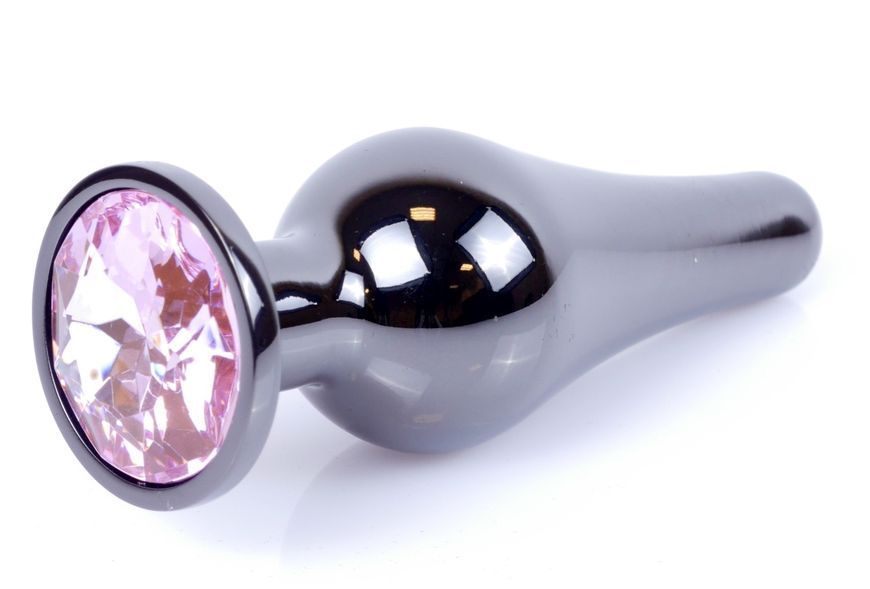 Анальний пробка Boss Series - Jewellery Dark Silver BUTT PLUG Rose, BS6400054 BS6400054 фото