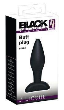 Анальна пробка - Black Velvets Butt Plug Small 61325037890000 фото