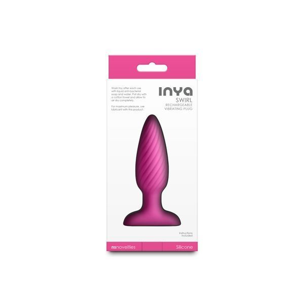 Анальна пробка з вібрацією NS Novelties INYA - Swirl - Pink SX4342 фото