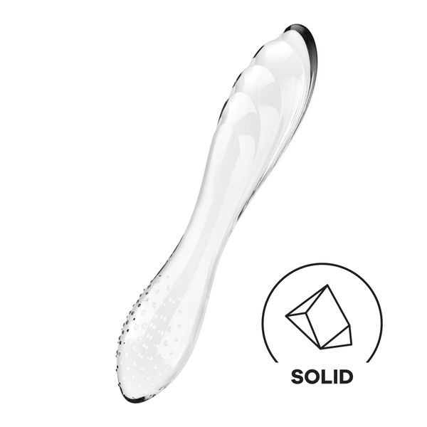 Двосторонній скляний дилдо Satisfyer Dazzling Crystal 1 Transparent SO8785 фото