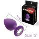 Анальна пробка з кристалом MAI Attraction Toys №47 Purple SO4625 фото 2