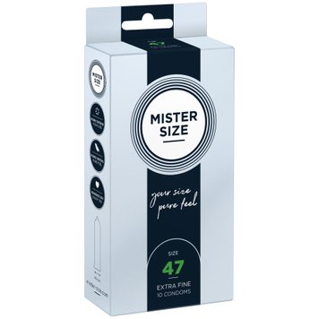 Презервативи Mister Size - pure feel - 47 (10 condoms) SO8042 фото