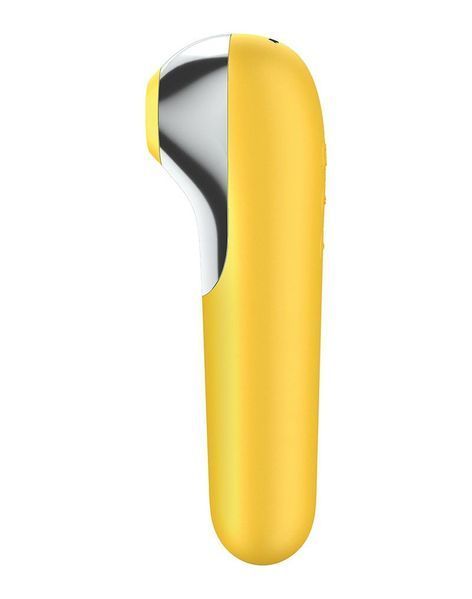 Смарт-вібратор та вакуумний стимулятор 2-в-1 Satisfyer Dual Love Yellow SO4100 фото