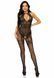 Leg Avenue Rhinestone Lace and Net Bodystocking OS Black SO7889 фото 3