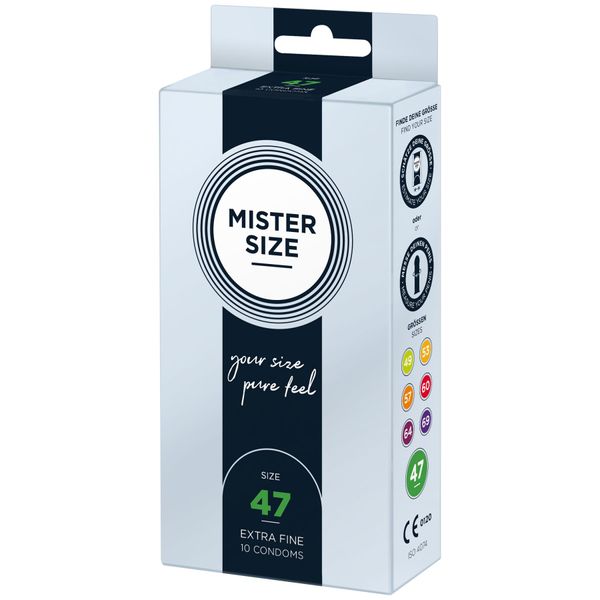 Презервативи Mister Size - pure feel - 47 (10 condoms) SO8042 фото