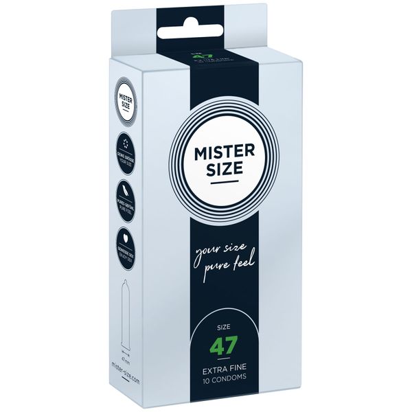 Презервативи Mister Size - pure feel - 47 (10 condoms) SO8042 фото