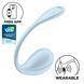 Смарт-віброяйце Satisfyer Smooth Petal Connect App Light Blue SX0667 фото