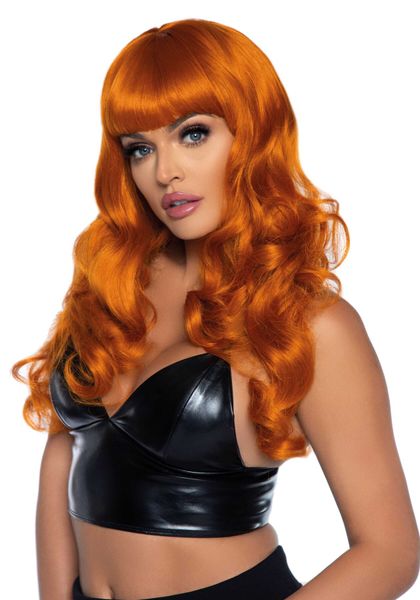 Хвиляста перука Leg Avenue Misfit Long Wavy Wig Ginger, довга, реалістичний вигляд, 61 см SO8012 фото