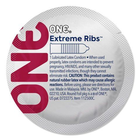 Презервативи латексні ONE Extreme Ribs SX0774 фото