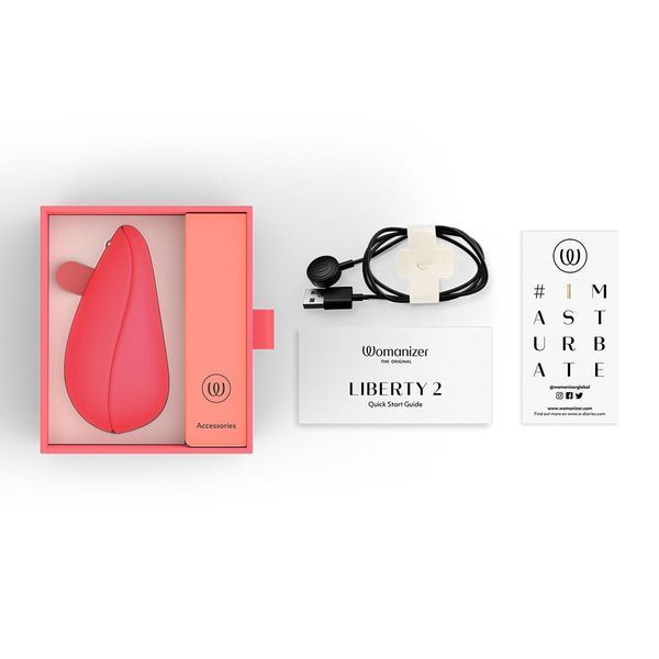 Вакуумний стимулятор Womanizer Liberty 2 Vibrant Rose 400949 фото