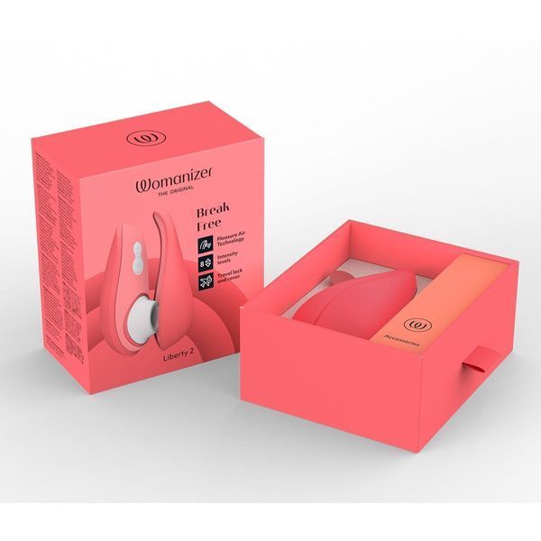 Вакуумний стимулятор Womanizer Liberty 2 Vibrant Rose 400949 фото