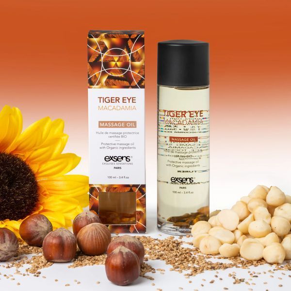 Масажна олія EXSENS Tiger Eye Macadamia (захист з тигровим оком) SO2379 фото