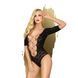Боді Penthouse Salute Me XL Black, імітація шнурівки на спині та декольте, геометричне плетіння SO6438 фото 1