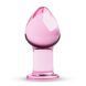 Рожева анальна пробка зі скла Gildo Pink Glass Buttplug SO4421 фото 1