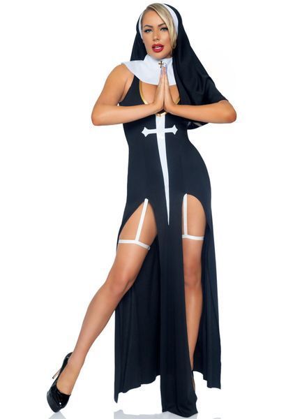 Костюм монашки-грішниці Leg Avenue Sultry Sinner M SO9151 фото