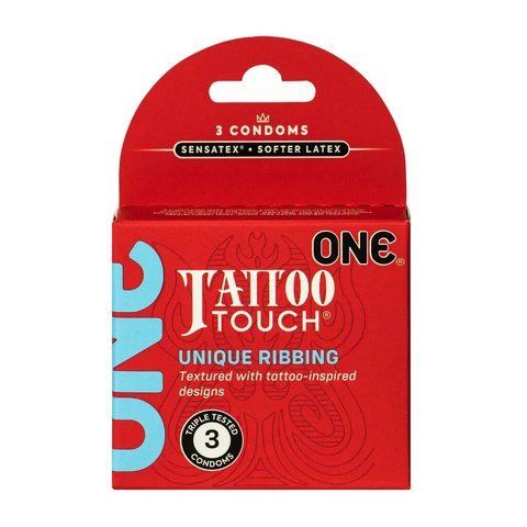 Презервативи ONE Tattoo Touch 3 шт SX1249 фото