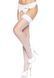 Панчохи-сітка для кріплення на пояс Leg Avenue Nylon Fishnet Thigh Highs White, one size SO7965 фото 4