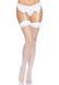 Панчохи-сітка для кріплення на пояс Leg Avenue Nylon Fishnet Thigh Highs White, one size SO7965 фото 5