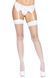 Панчохи-сітка для кріплення на пояс Leg Avenue Nylon Fishnet Thigh Highs White, one size SO7965 фото 1
