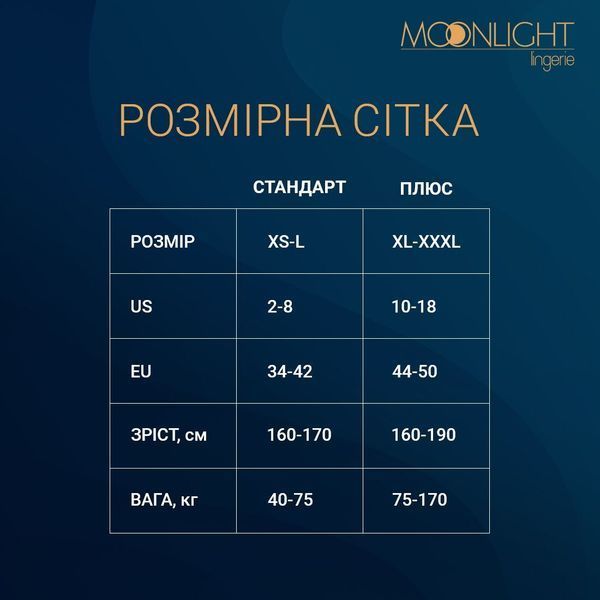 Сукня-бодістокінг Moonlight Plus Model 06 XL-XXXL Black SO8197 фото