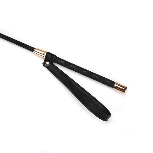 Ляскалка Liebe Seele Black Organosilicon Riding Crop SO9490 фото