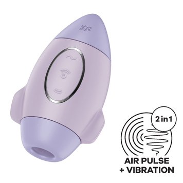 Вакуумний стимулятор з вібрацією Satisfyer Mission Control Violet, 2 SO8970 фото