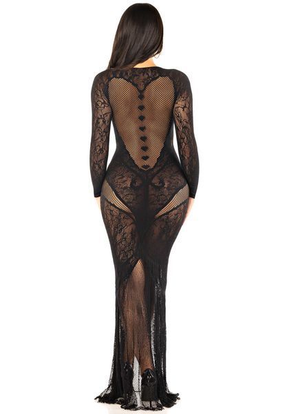 Сукня Leg Avenue Lace and Net Bodycon Gown One Size SX1737 фото