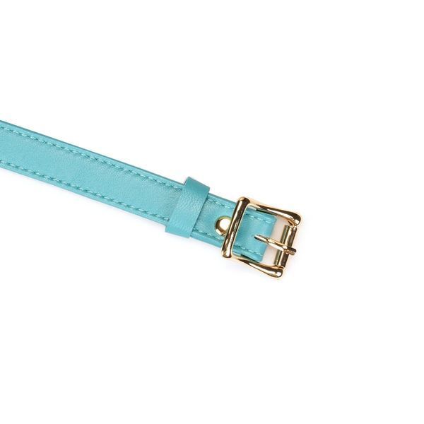 Кляп Liebe Seele Blue Lamb Leather Ball Gag with Velvet Lining SX4842 фото