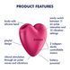 Вакуумний стимулятор-серце з вібрацією Satisfyer Cutie Heart Battery Series SX3836 фото 5