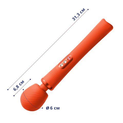 Вібромасажер Fun Factory VIM Vibrating Wand sunrise orange SX0919 фото