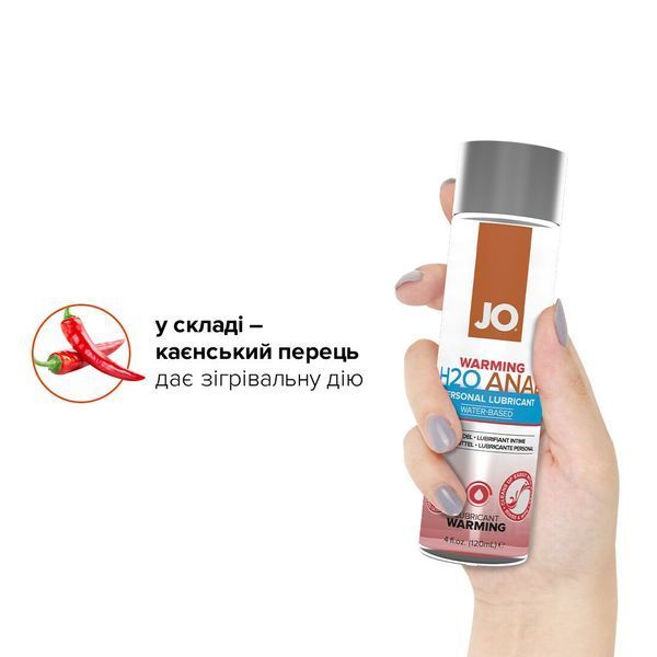 Анальна змазка System JO ANAL H2O &mdash; WARMING (120 мл) SO1681 фото