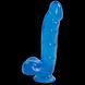 Фалоімітатор Doc Johnson Jelly Jewels Cock & Balls Blue SO2008 фото 1