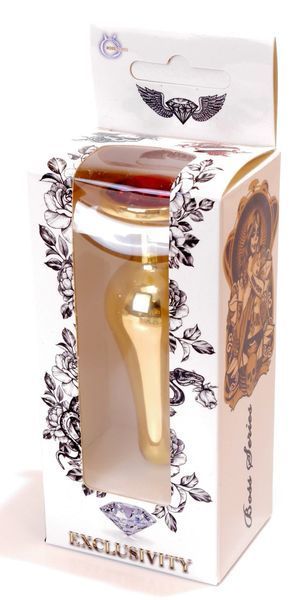 Анальний пробка Boss Series - Jewellery Gold BUTT PLUG Red, BS6400064 BS6400064 фото