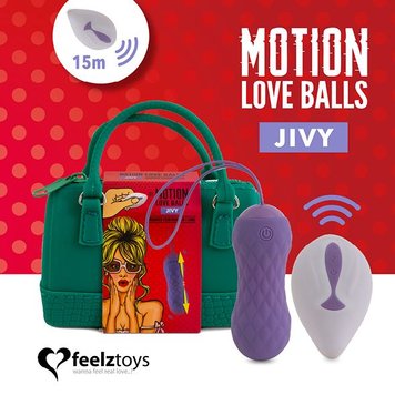 Вагінальні кульки з масажем і вібрацією FeelzToys Motion Love Balls Jivy SO3852 фото