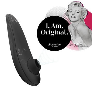 Стимулятор Womanizer Marilyn Monroe (Black Marble) 400860 фото